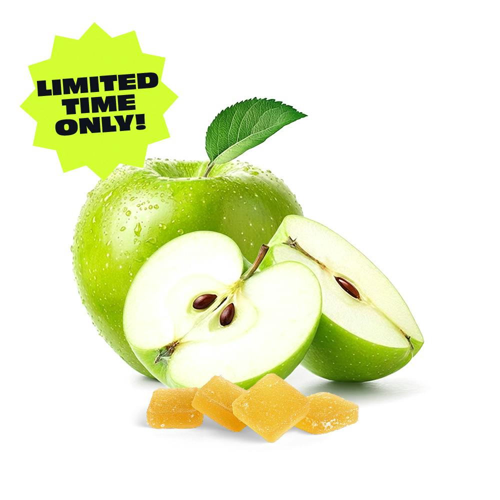 10mg, Green Apple - Live Rosin Chews - 20ct