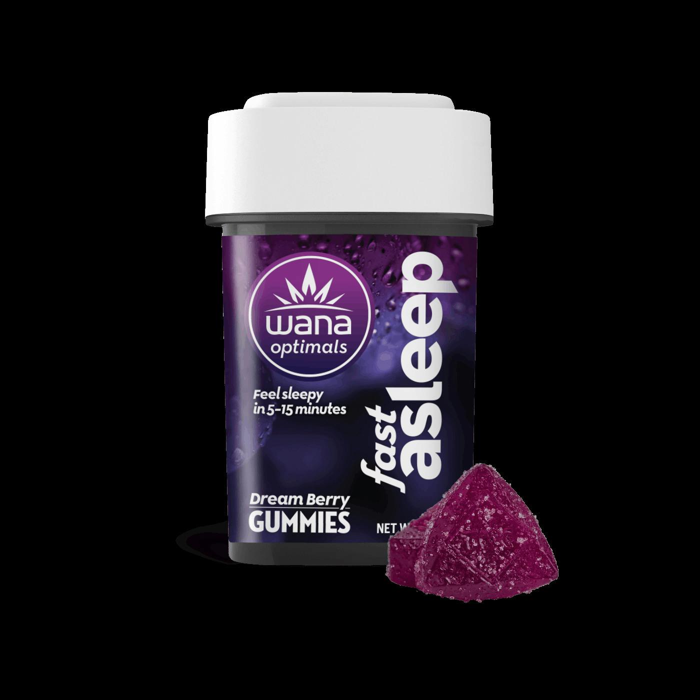 Wana FA Fast Asleep Gummies 100mg/.1g - 10 Pieces/100mg (Indica)