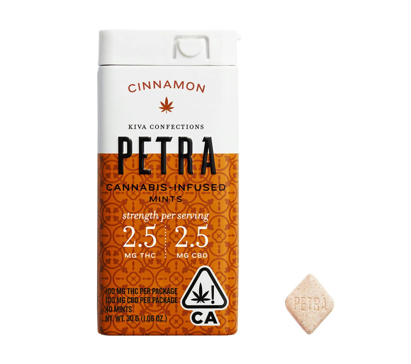 Petra - Mints - 100mg - 1:1 THC/CBD - Saigon Cinnamon