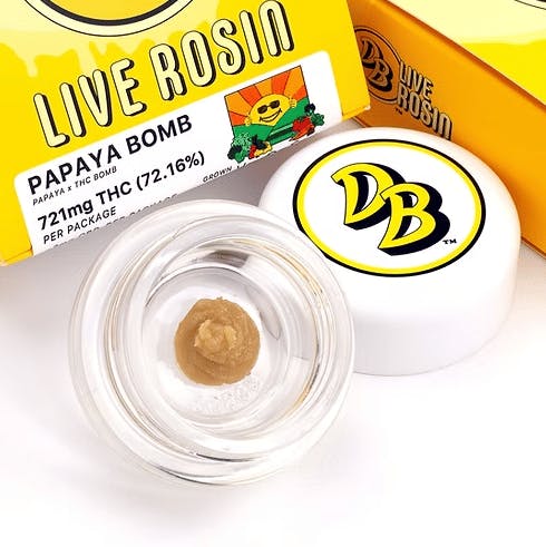 FIRE KING - Double Bubble Live Rosin | 1g | Papaya Bomb - Rosin