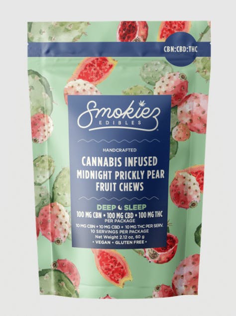 Smokiez - 1:1:1 10pk CBN Trifecta | 100mg | Sweet Midnight Prickly Pear - Gummies