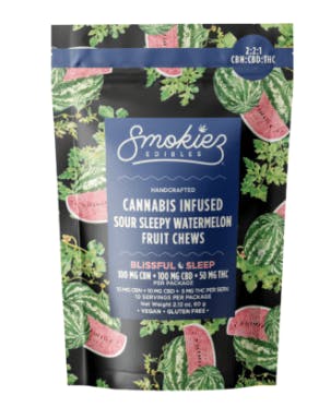 Smokiez - (2:2:1) 2pk CBN Trifecta | 50mg | Sleepy Watermelon - Gummies