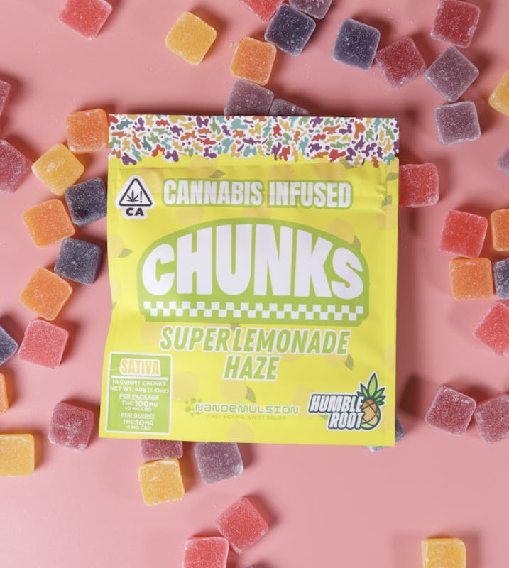 Chunks -Super Lemonade Haze Gummies 100mg