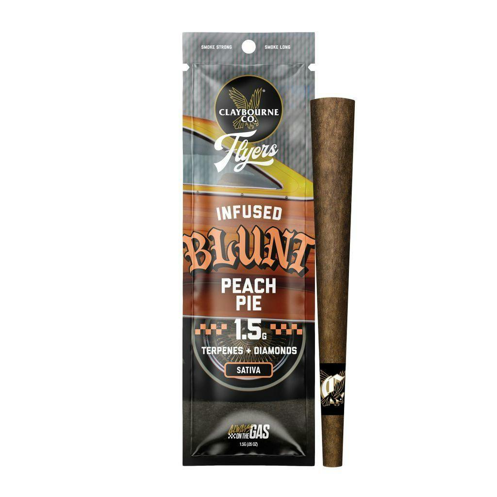 Claybourne Co. Flyers Peach Pie Diamond Infused Blunt 1.5g