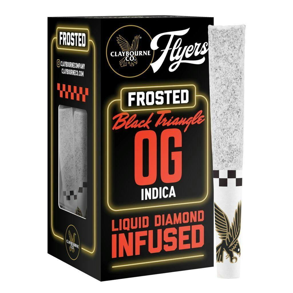 Claybourne Co. Flyers Black Triangle OG Frosted Infused Minis 0.5g ea | 3-Pack