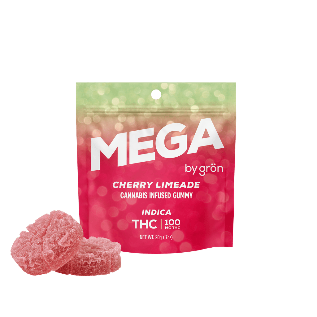 Gron Mega Cherry Limeade Gummies 50mg ea | 2-Pack