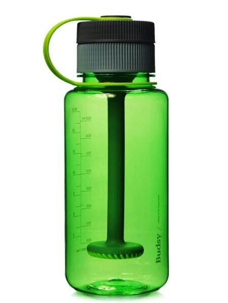 Budsy Water Bottle Bong | Color: Emerald