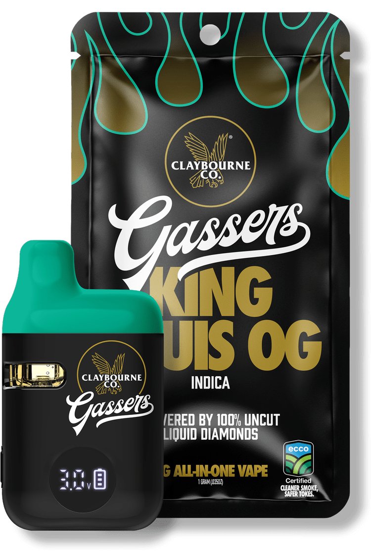 Claybourne Co Gassers Vape AIO 1g King Louis OG