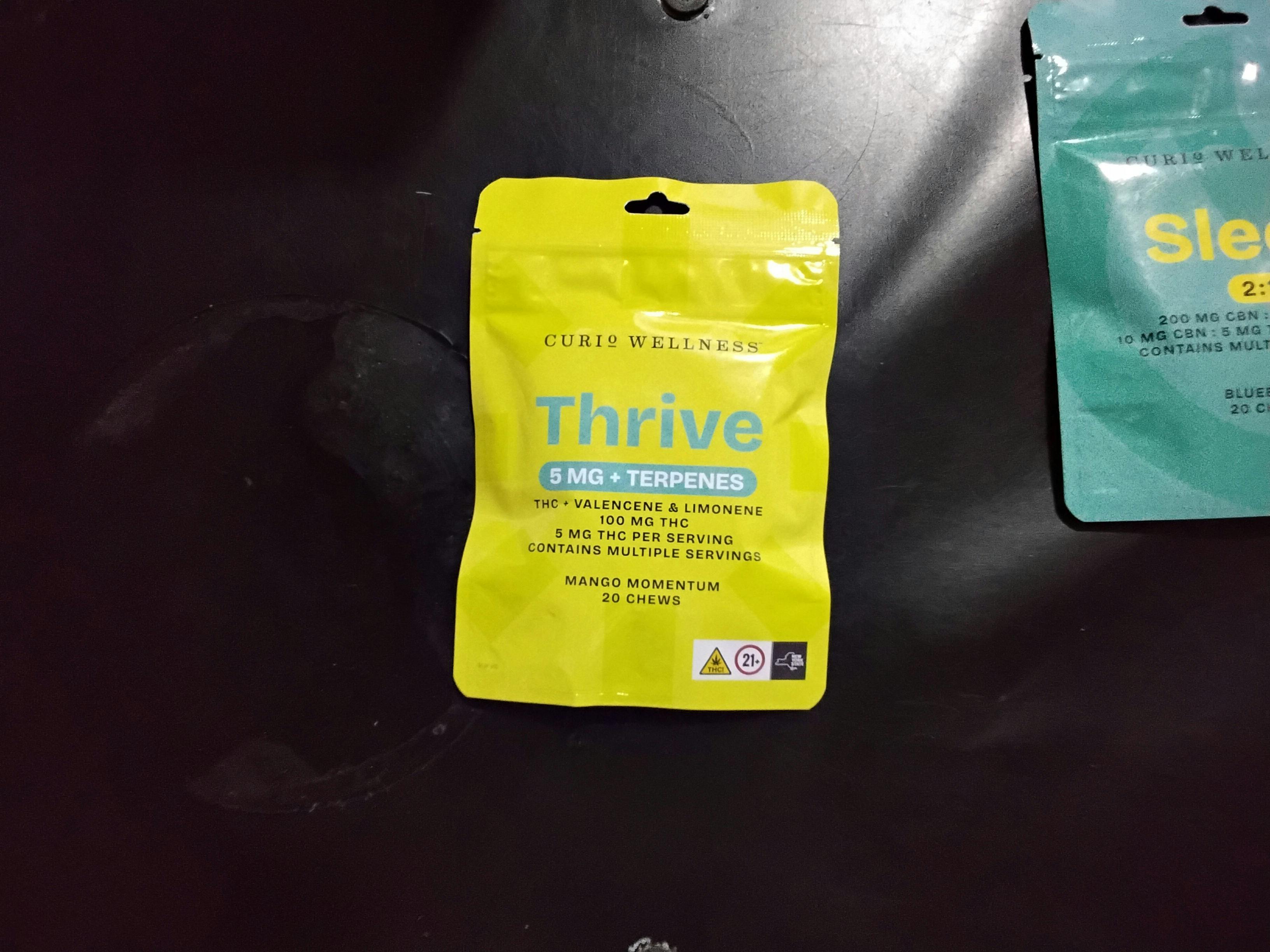Curio Thrive - Chews - 20ct - Mango Momentum - 100mg