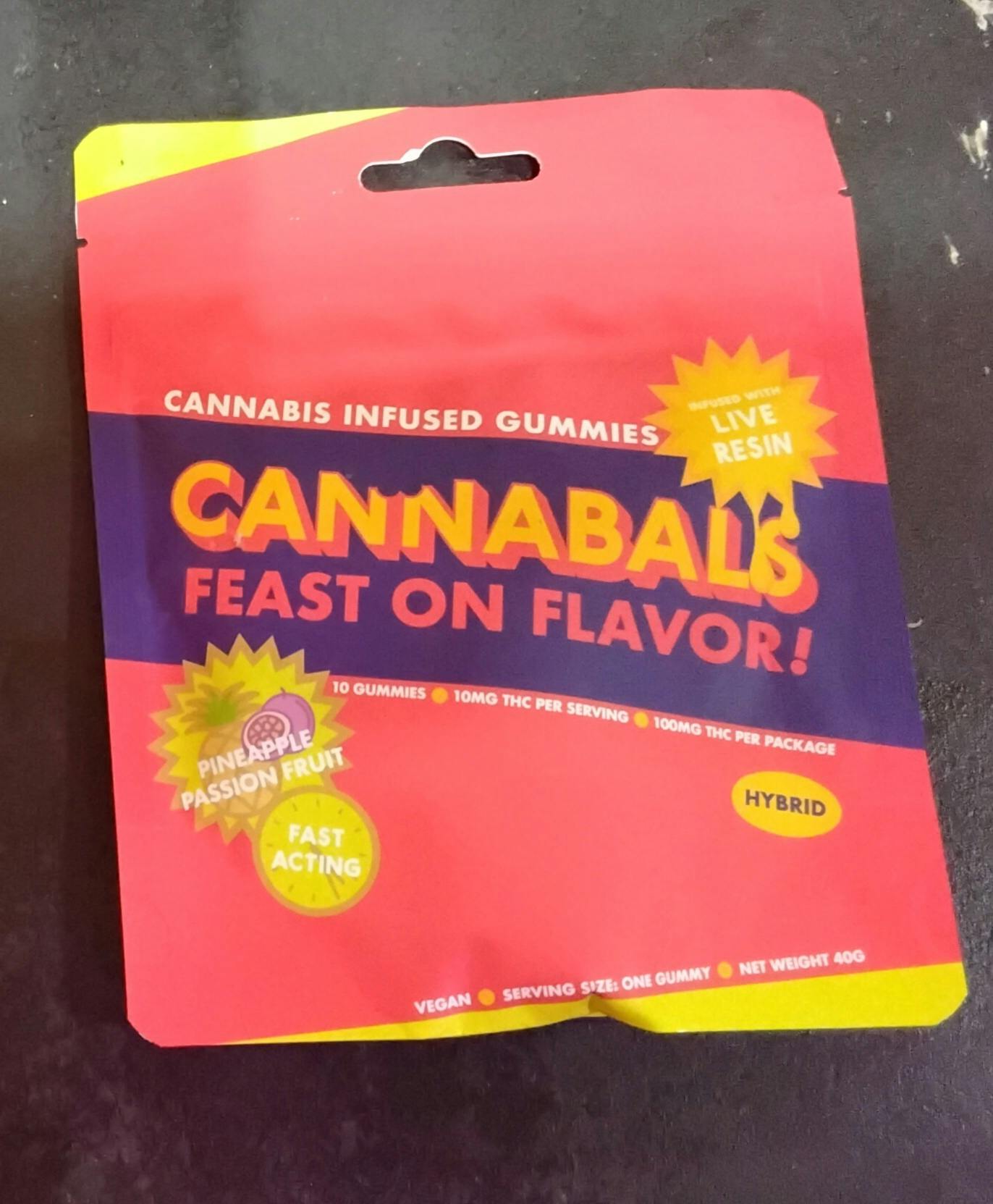 Cannabals - Gummy - Pineapple Passionfruit - 100mg THC - 10ct