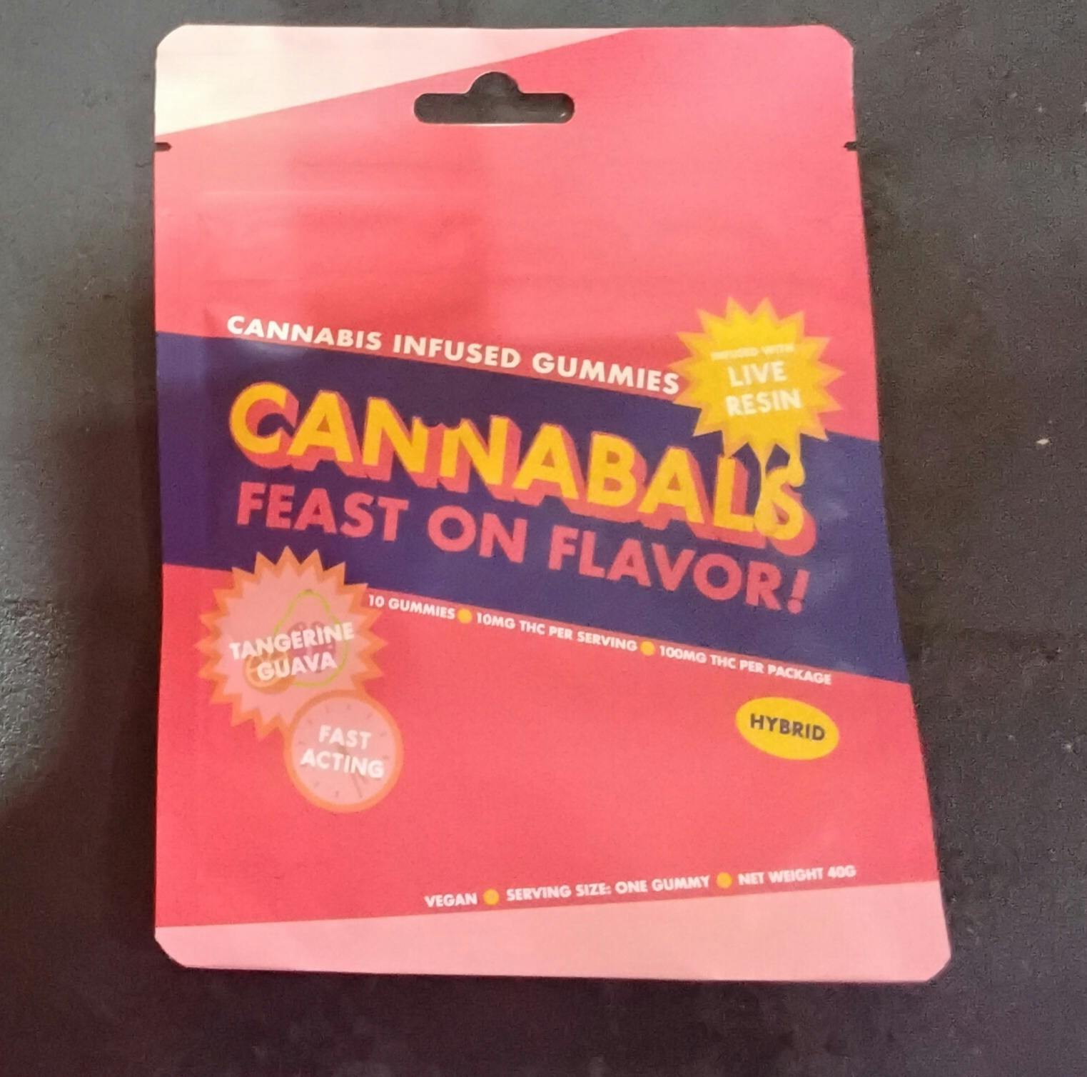 Cannabals - Gummy - Tangerine Guava - 100mg THC - 10ct