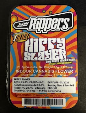 1slice - Hippy Slayer - Pre-Roll Pack - 3.5g
