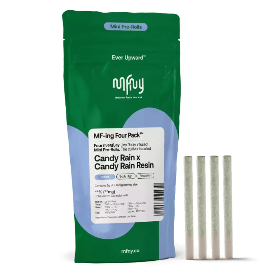 MFNY - Candy Rain X Candy Rain - Live Resin PreRoll 4pk - 3g