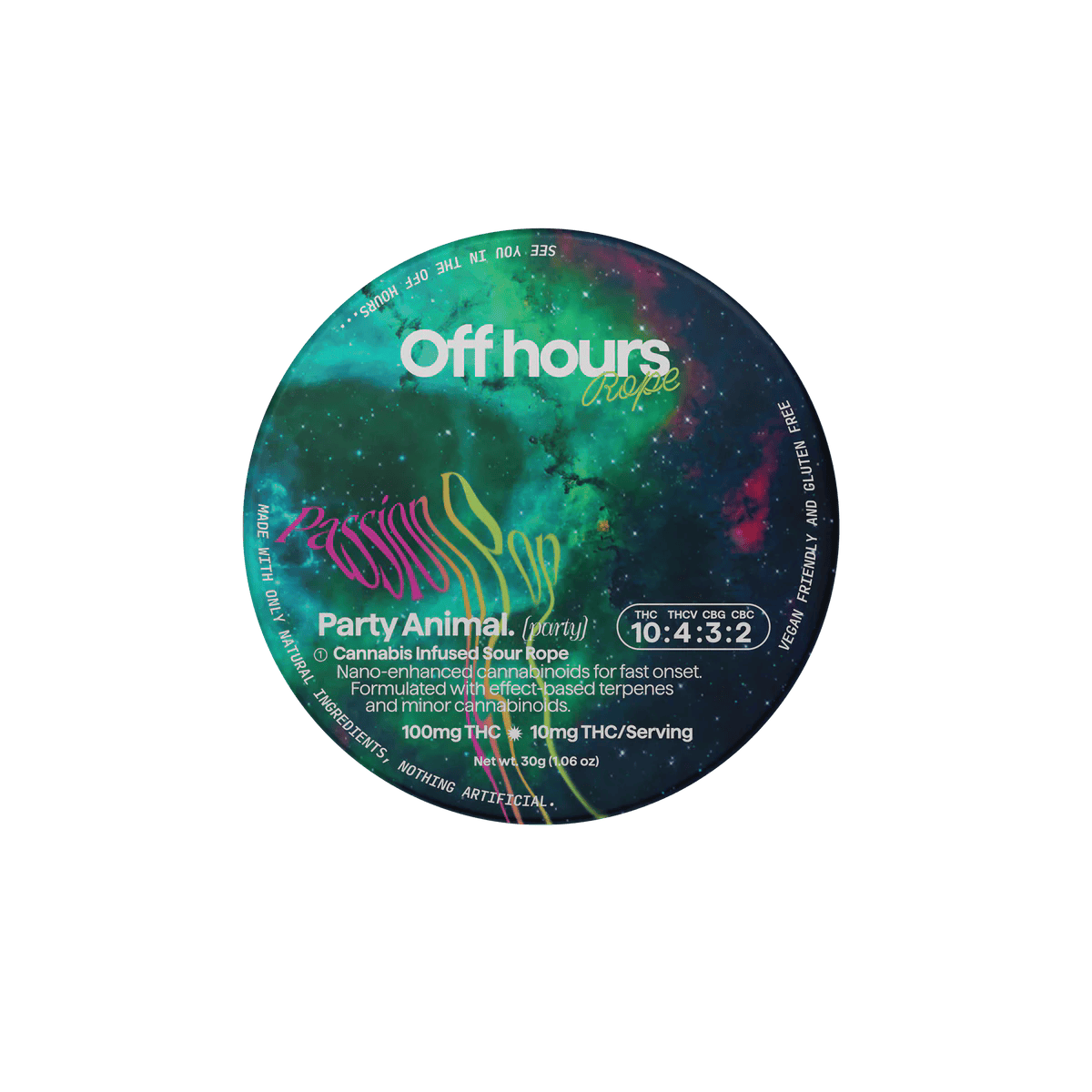Off hours - Passion Pop - Party Animal Rope - 100mg
