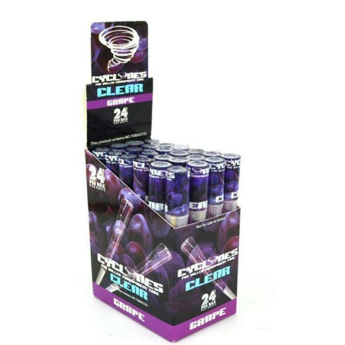 Cyclones Clear Pre-rolled Cones - Grape