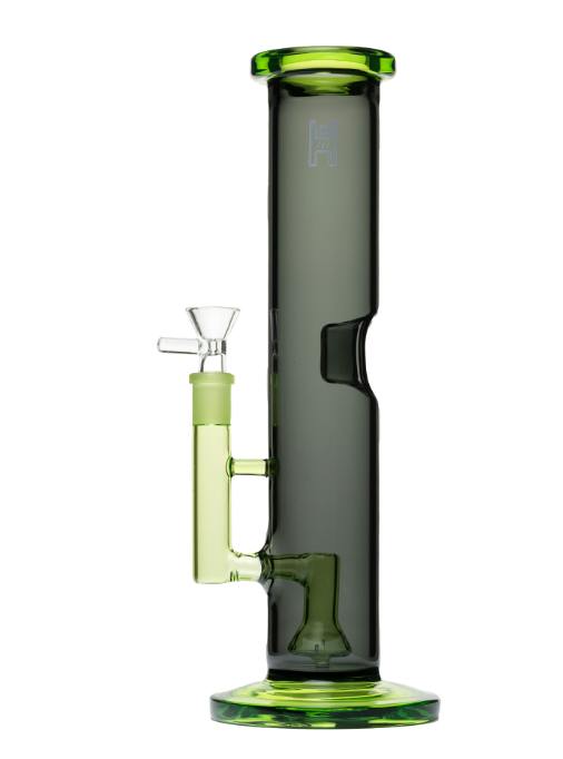 12" Tube Water Pipe - Smoke/Matrix