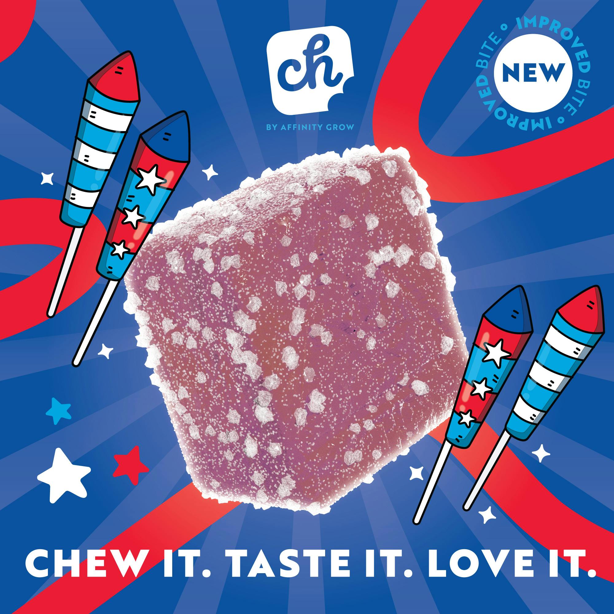 Red White and Chew | RSO Gummies | 100mg (20pk) | 01008