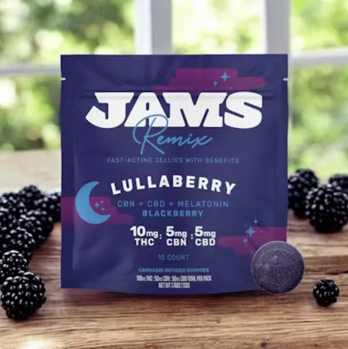Blackberry | THC:CBN:CBD Fast-Acting Jellies | 100mg (20pk) | 01650 cannabis product