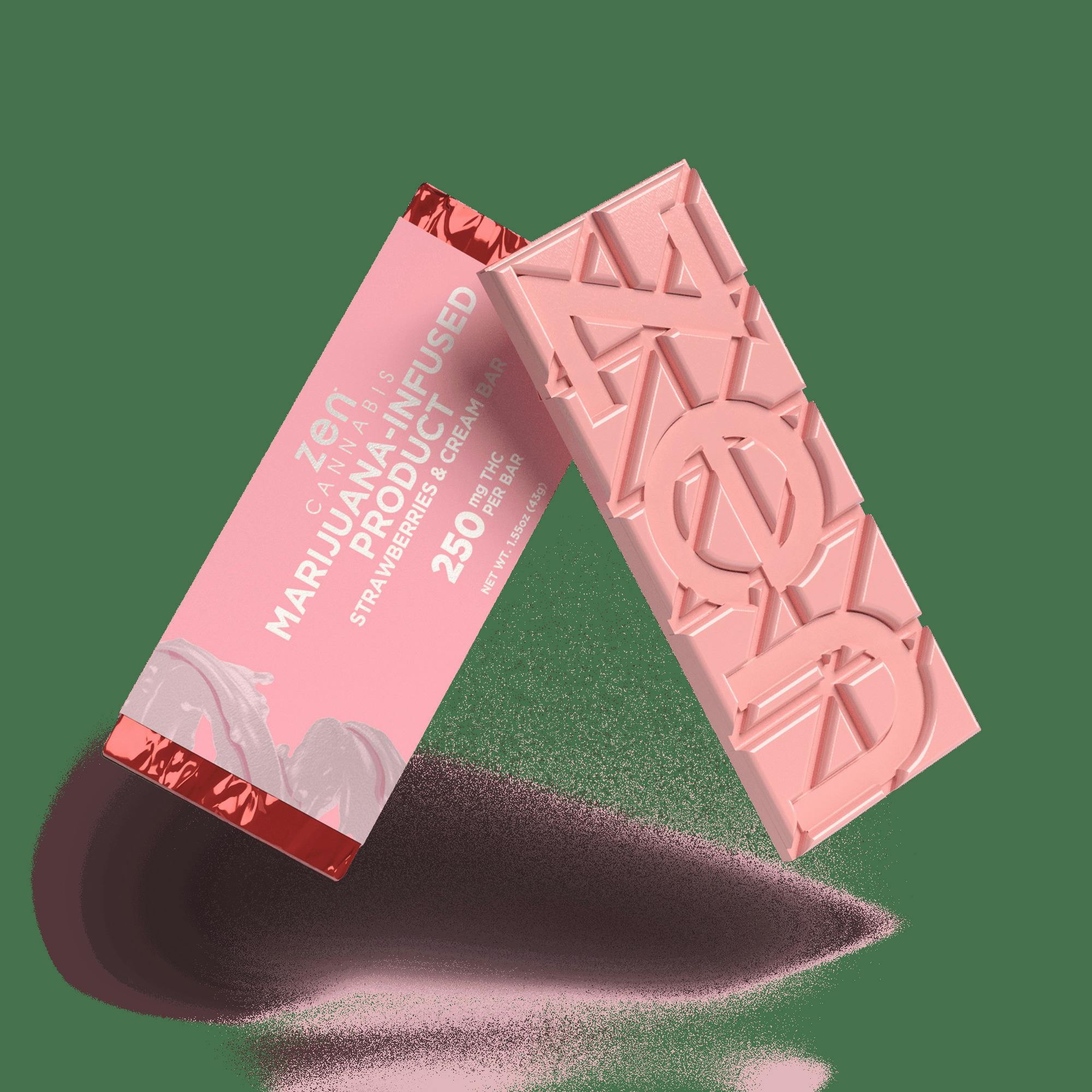 Strawberries And Cream | Fast Acting | Chocolate Bar
