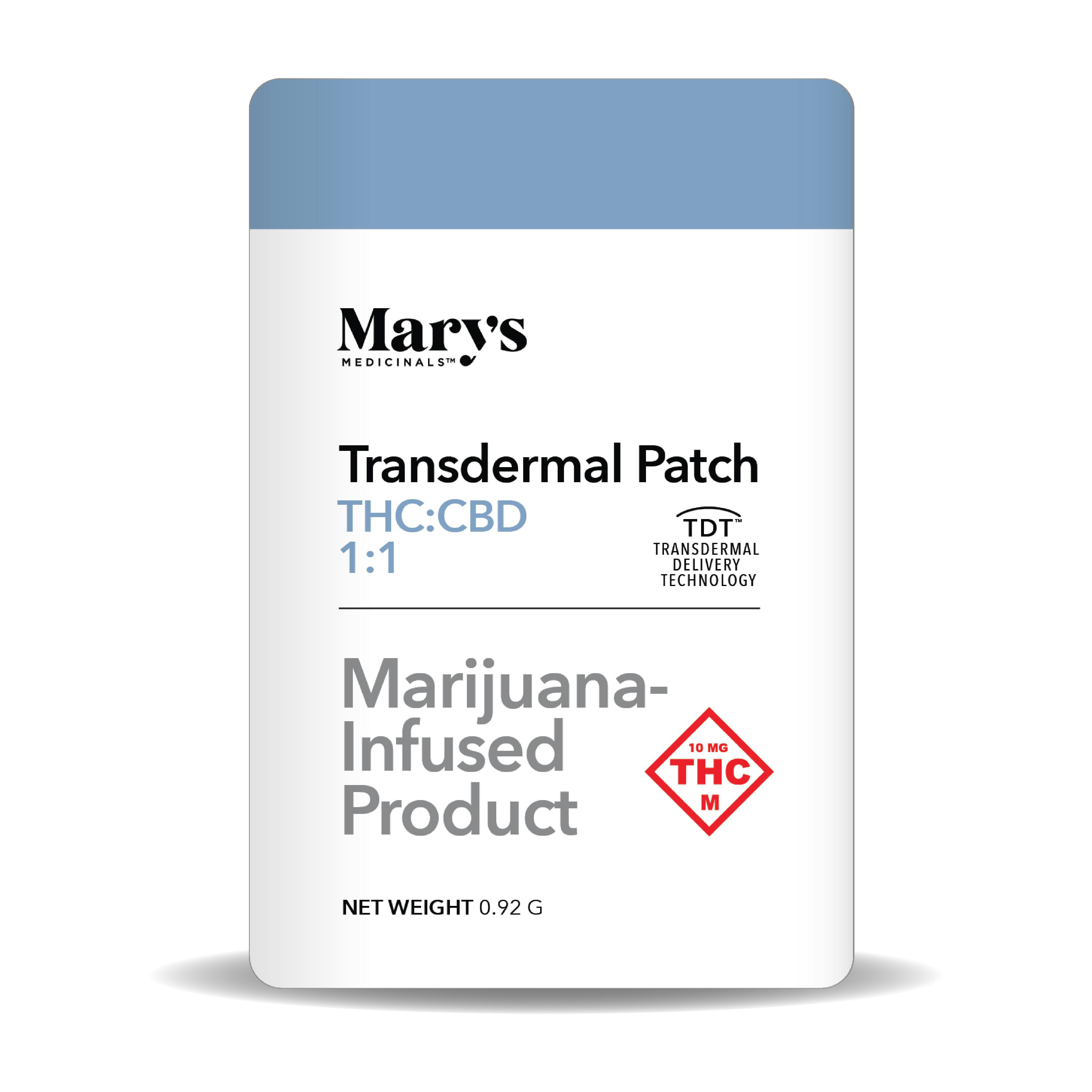 Transdermal Patch 1:1 THC:CBD