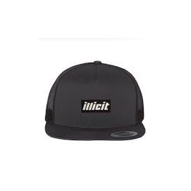 Illicit Logo Patch Snapback Hat Black