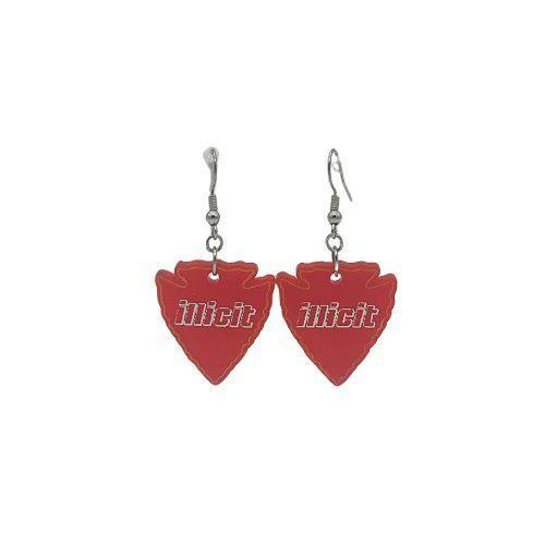 Arrowhead Dangle Earrings Illicit - Red