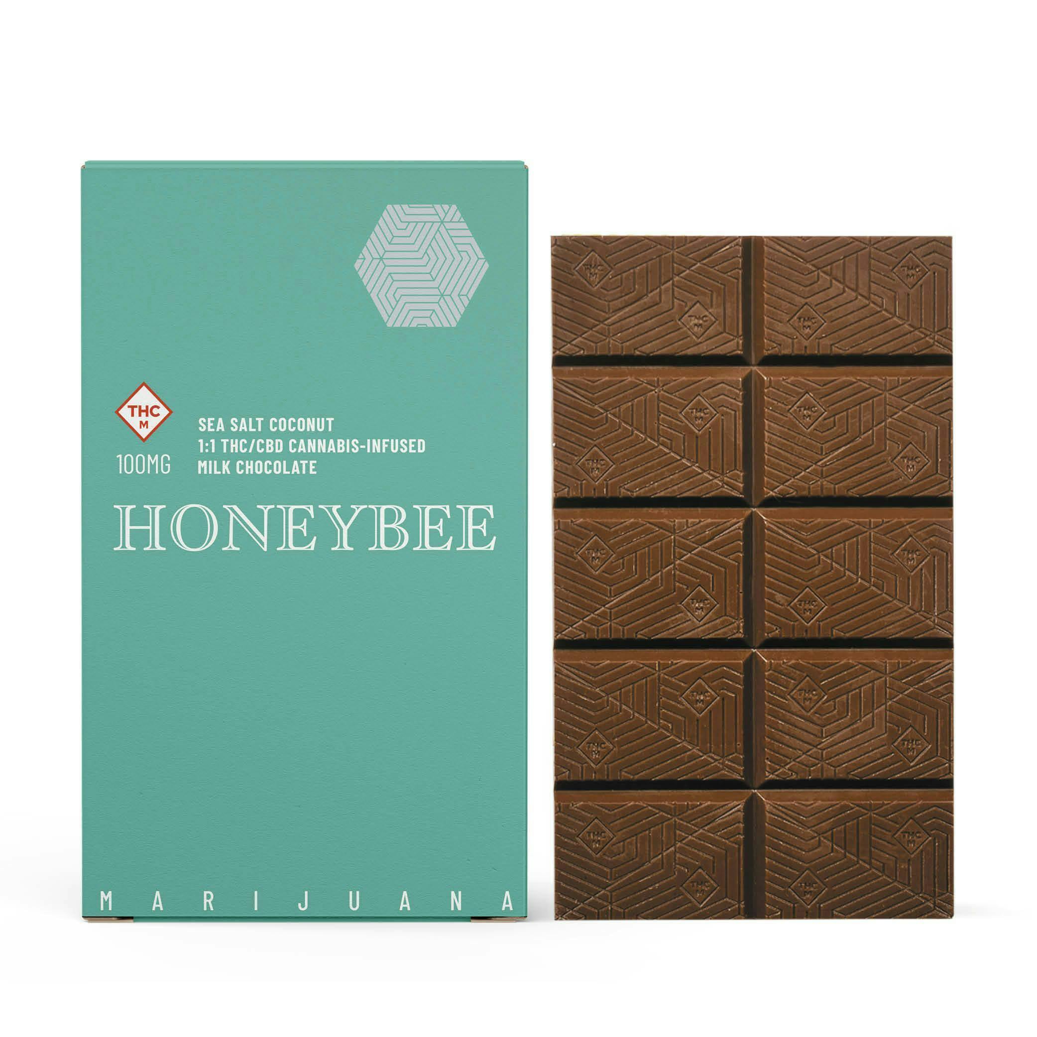 Toasted Coconut + Sea Salt | 1:1 THC:CBD | Milk Chocolate Bar