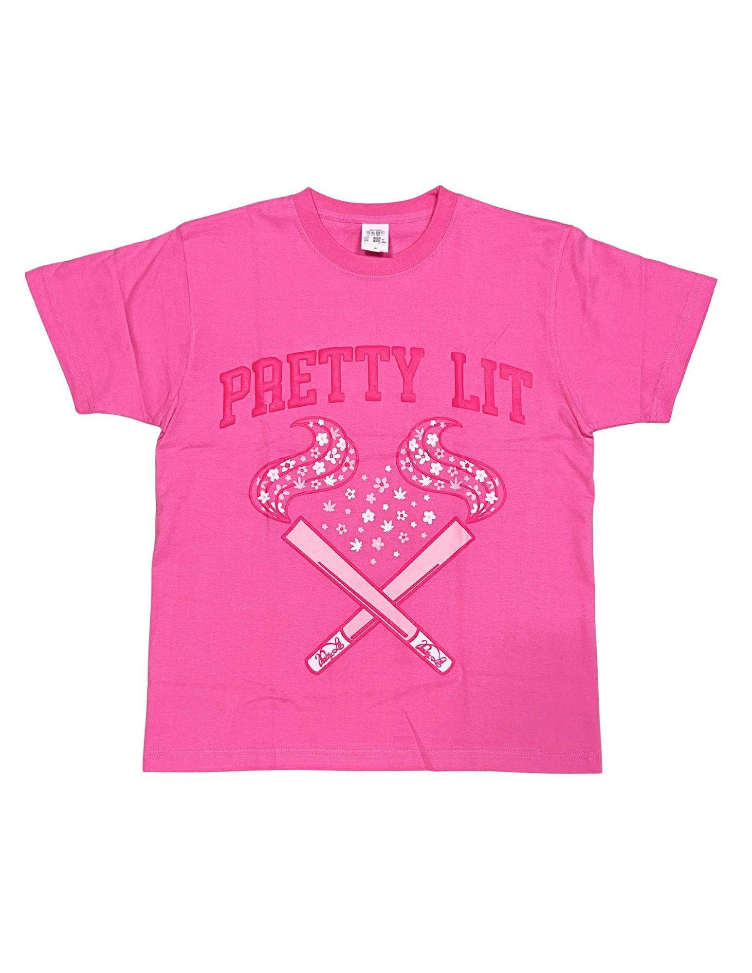 PRETTY LIT T-SHIRT PINK LARGE