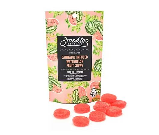 Smokiez Watermelon Hybrid Gummies 100mg