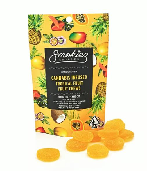 Smokiez Tropical Sativa Gummies 100mg