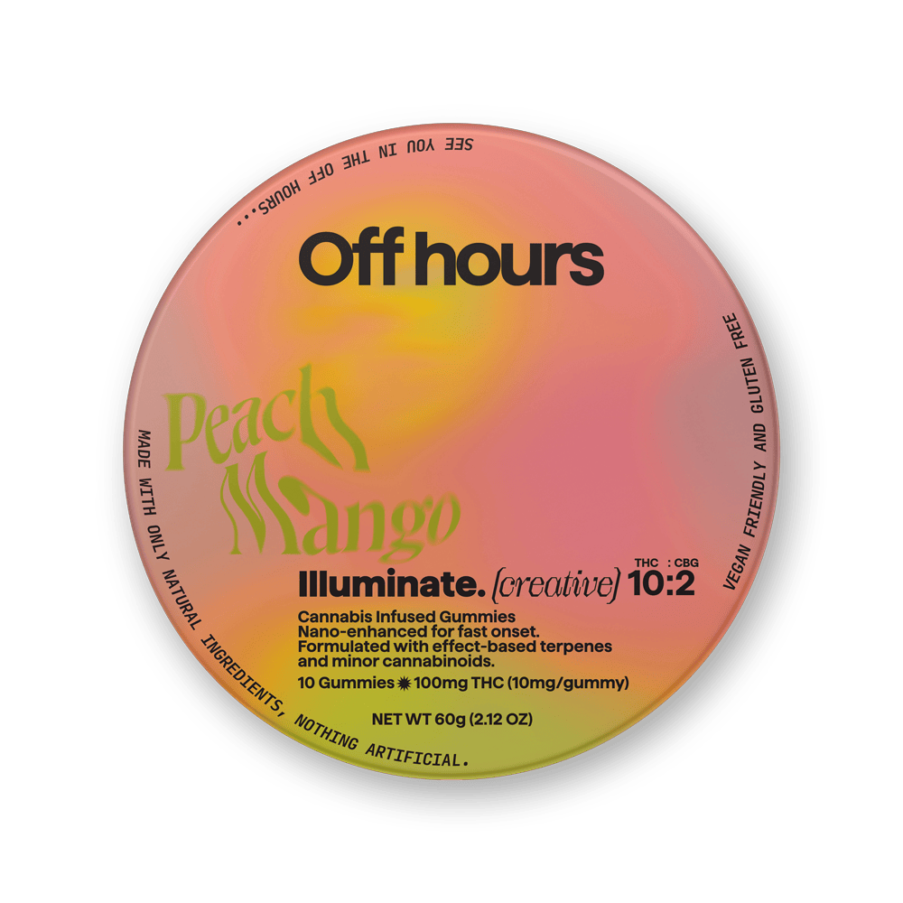 Off Hours Illuminate Peach Mango Gummies 10pk