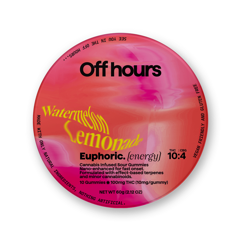 Off Hours Euphoric Watermelon Lemonade Gummies 10pk