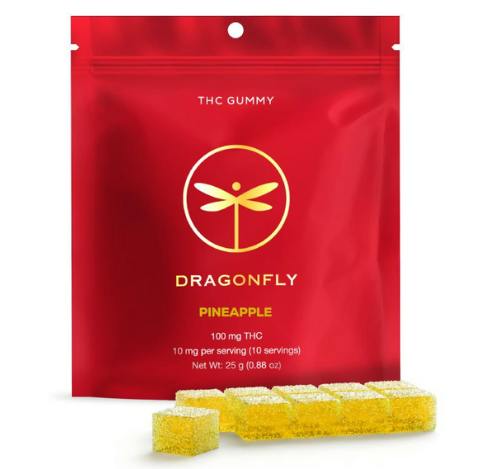Dragonfly Pineapple Gummies 100mg 10pk
