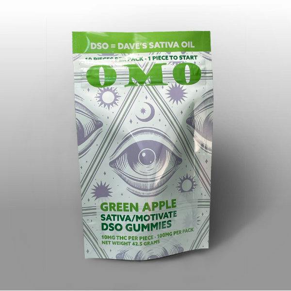 OMO DSO Gummies 10pk - Green Apple Sativa