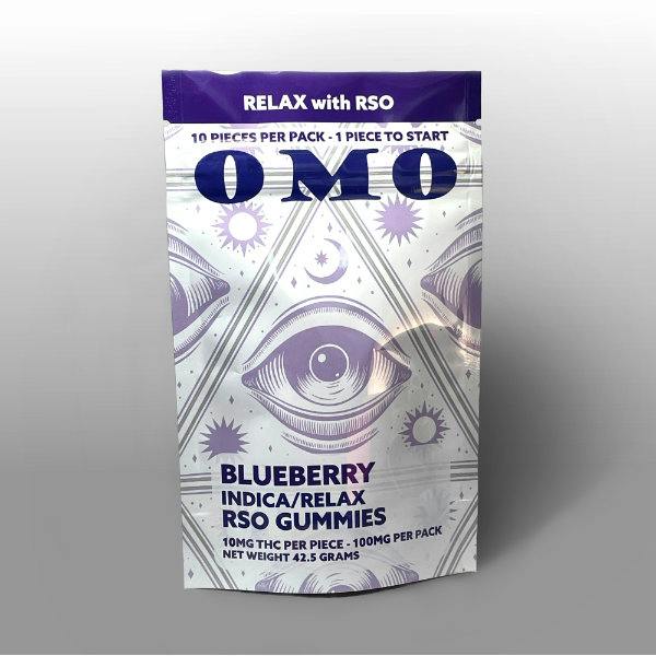 OMO RSO Gummies 10pk - Blueberry Indica