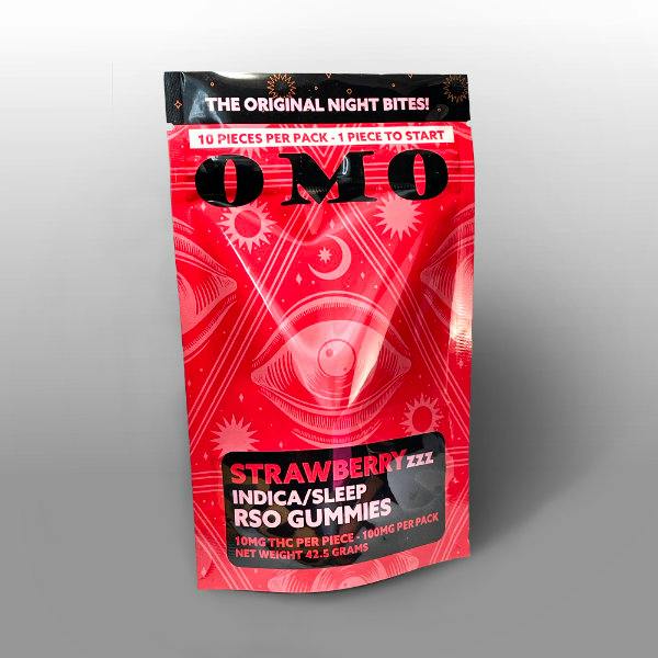 OMO Strawberry Sleep RSO Gummy Gummies 10pk