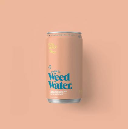 Weed Water Cannabis Infused Sparkling Water - Yuzu Peach Deez Sativa