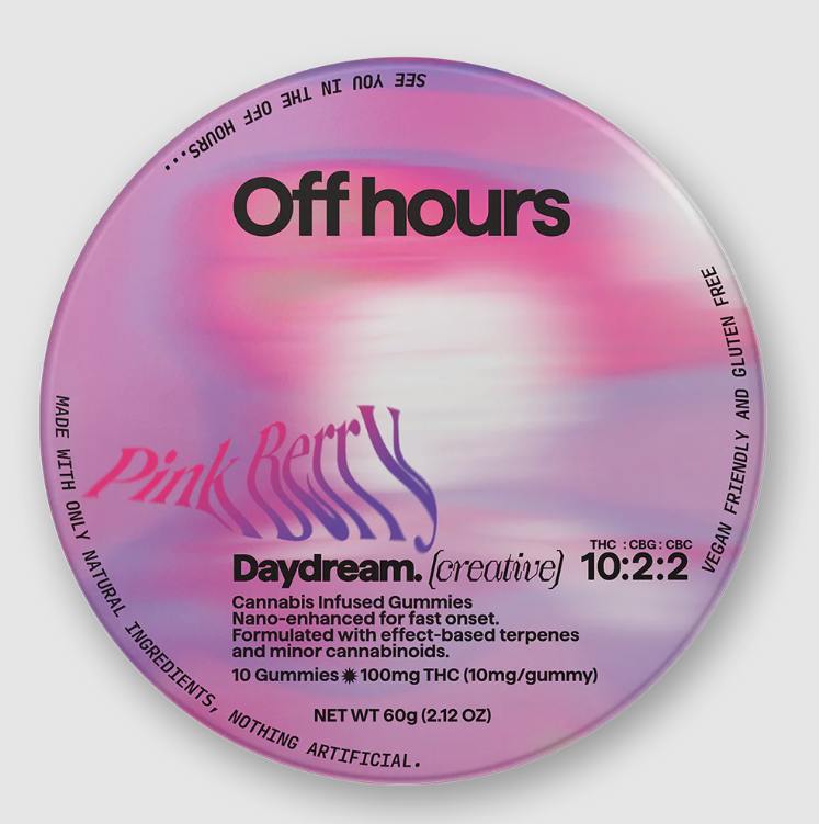 Off Hours Daydream Strawberry Acai Coconut Gummies 10pk