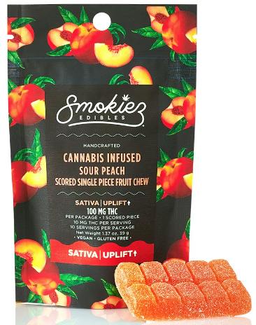Smokiez Peach Sativa Mega Gummy 100mg