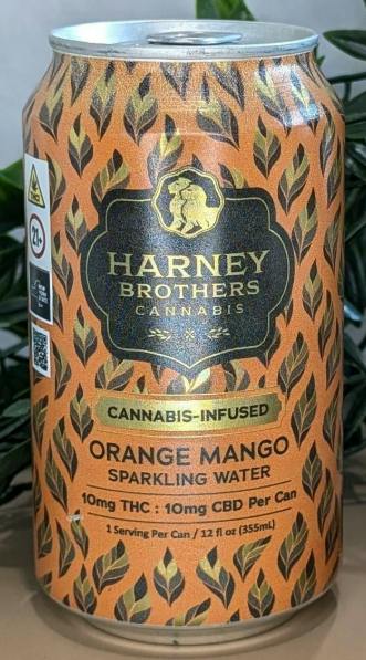 Harney Brothers Orange Mango Sparkling Water 10mg