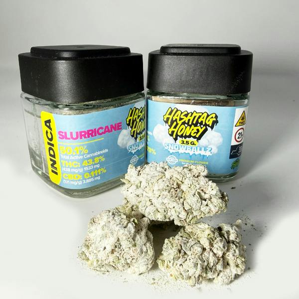Hashtag Honey Snowballz Slurricane 3.5g Infused Flower Jar