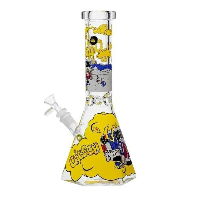 Cheech Glass - 7mm Smokey Camper Beaker - 12"