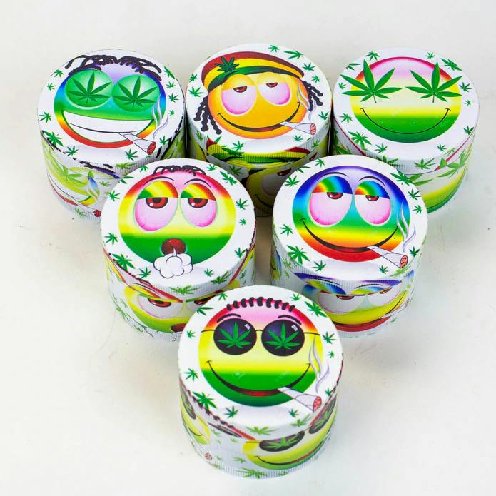 4 part Emoji Metal grinder
