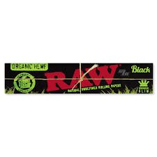 Black Organic Hemp Rolling Paper - King