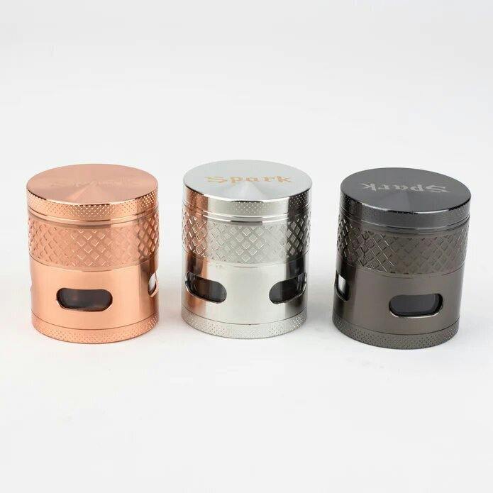 4pc grinder with side window