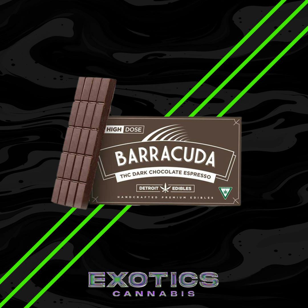 Barracuda Bar - Espresso Dark Chocolate Bar 200mg (2/$30)