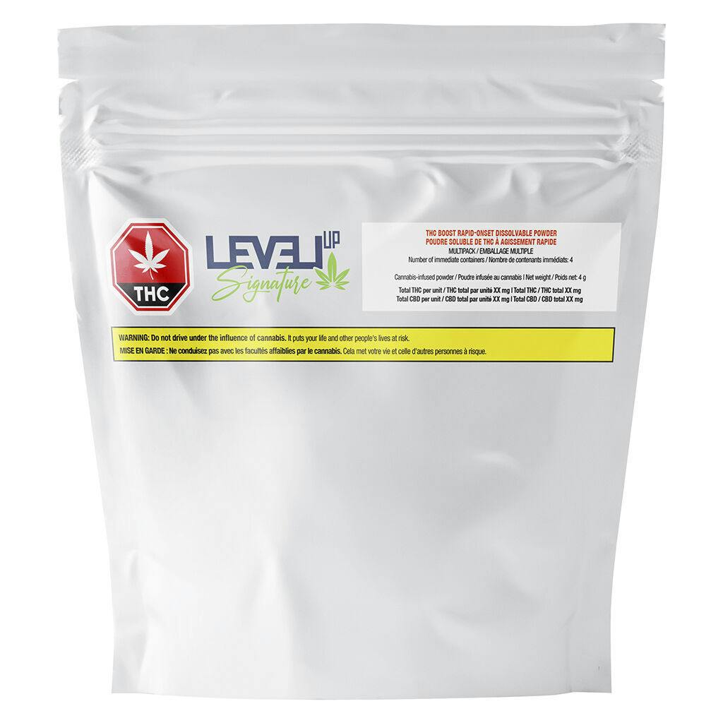 THC Boost Rapid–Onset Dissolvable Powder Multi–Pack - 4x1 Pack