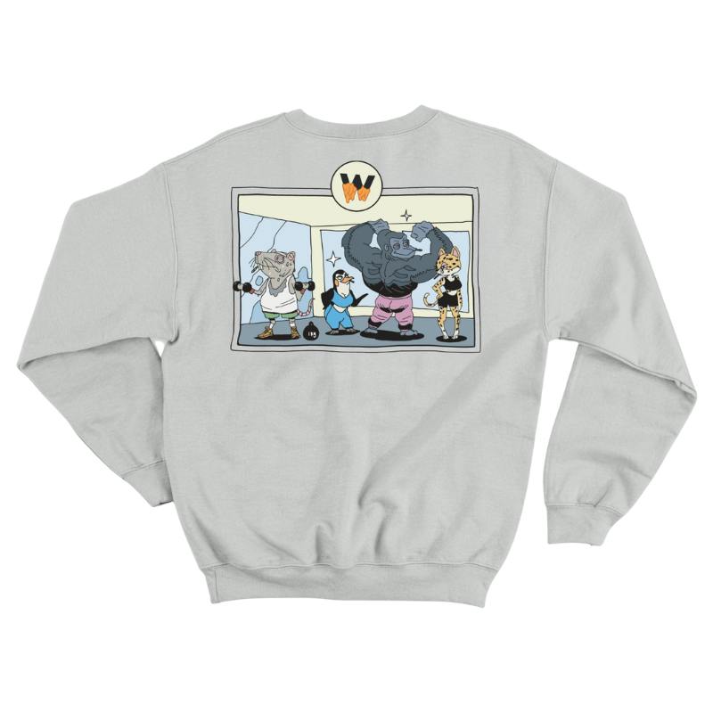 Pump Check Crewneck Sweater - L