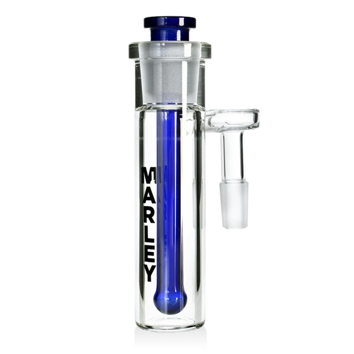 Tube Ashcatcher w/ Downstem - 14mm - 90° - Male - Blue