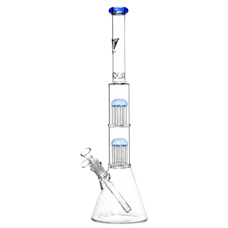 Glass Dual Perc Beaker - 18" - Assorted